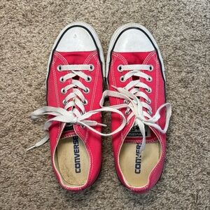 Converse Pink Canvas Sneakers